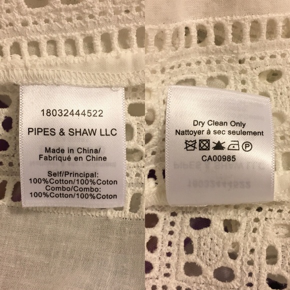 VERONICA BEARD Cruz White Eyelet Ruffle Cotton Top - Picture 8 of 8